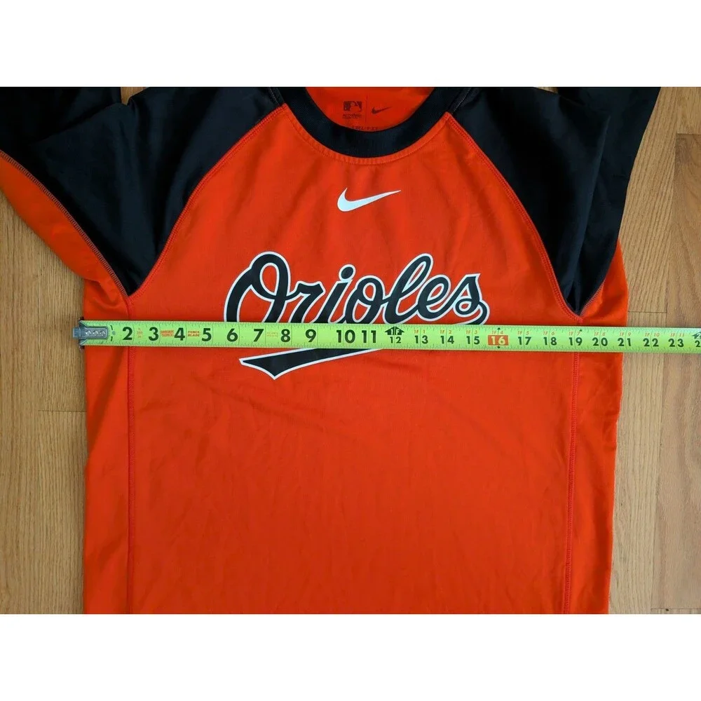 Nike Baseball Baltimore Orioles Shirt Long Sleeve XL Dri-Fit MLB Team Authentic
